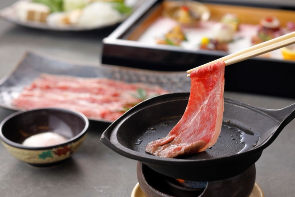 【月末セール】[夕朝食付]京都牛を使ったすき焼きと京会席 -花楽 KARAKU-